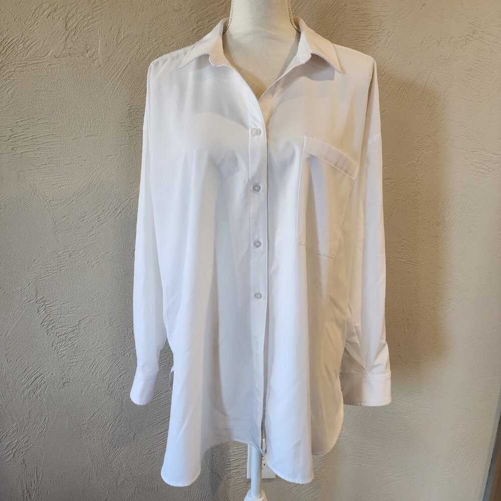 Lou & Grey Long Sleeve Oversized Button Up